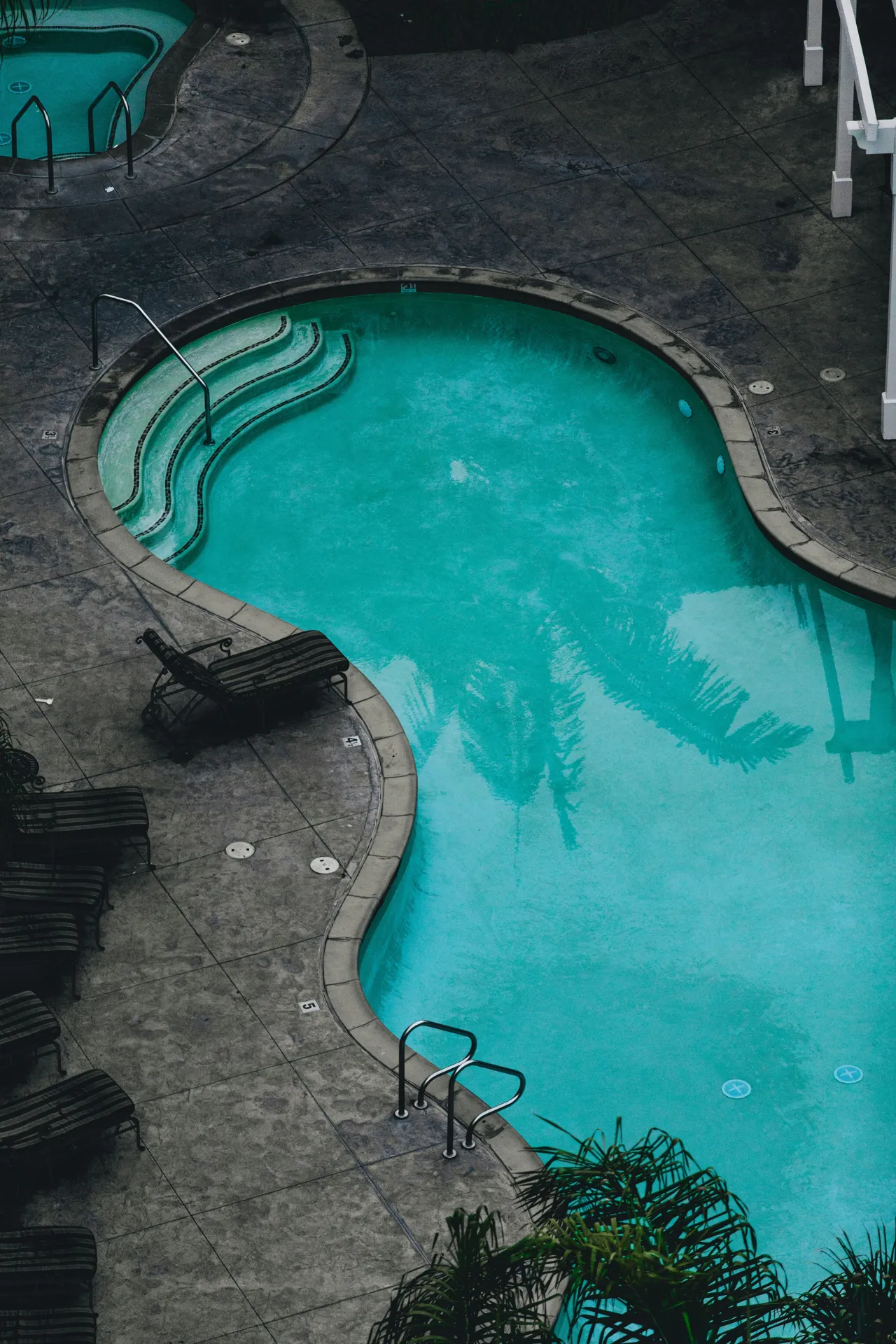 Villa pool from above
