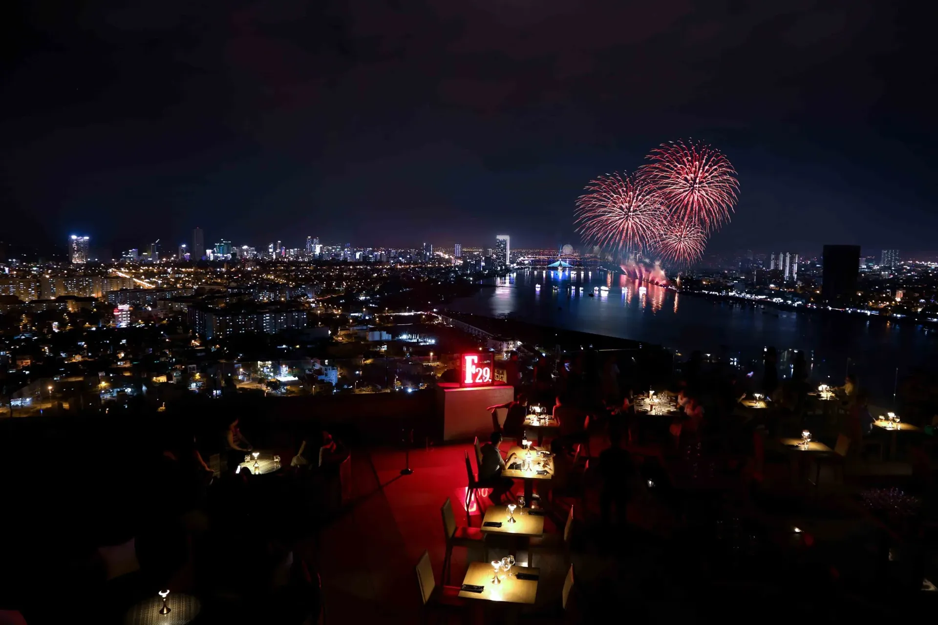 Fireworks over the Han River