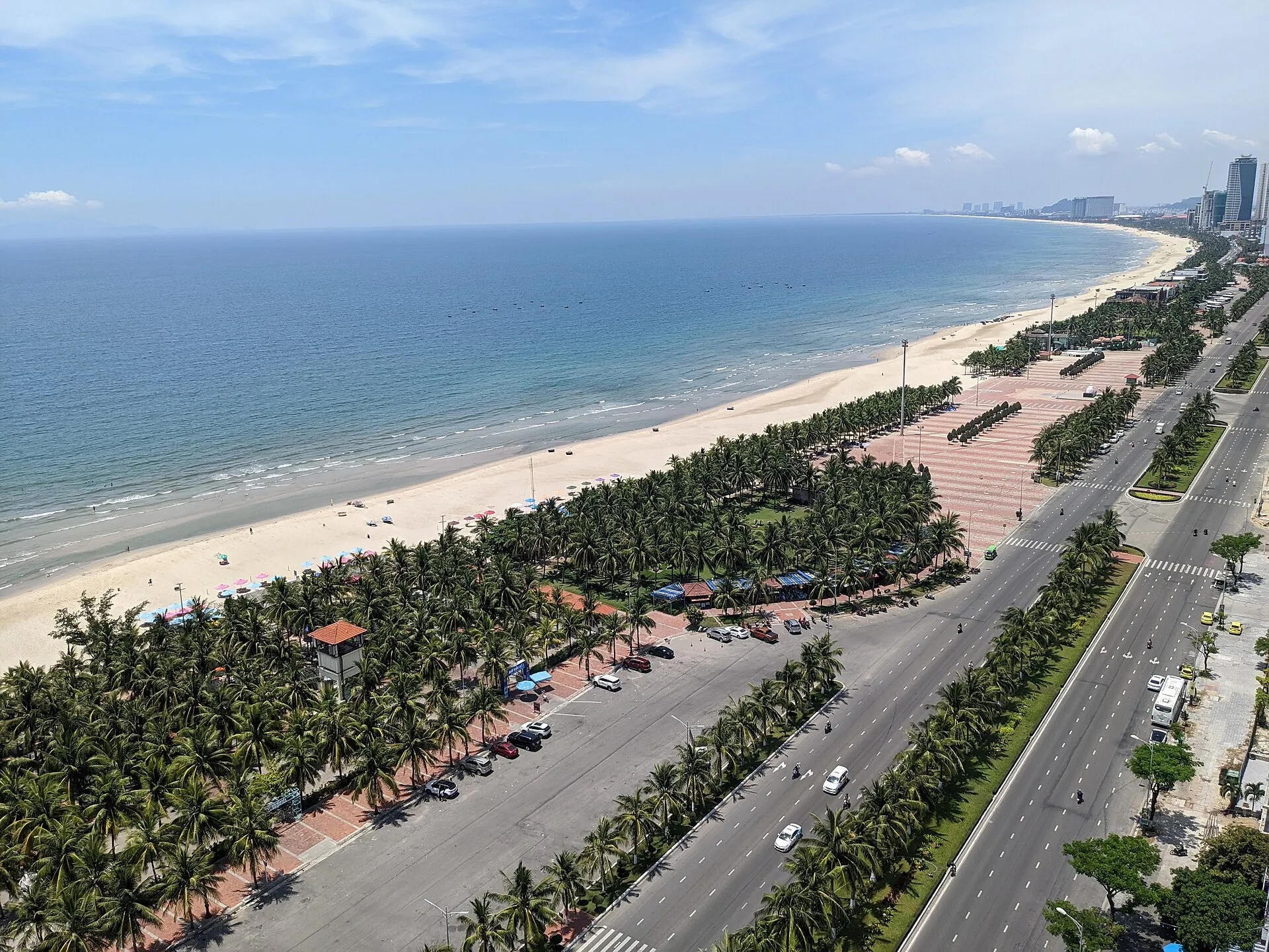 My Khe coastline from above